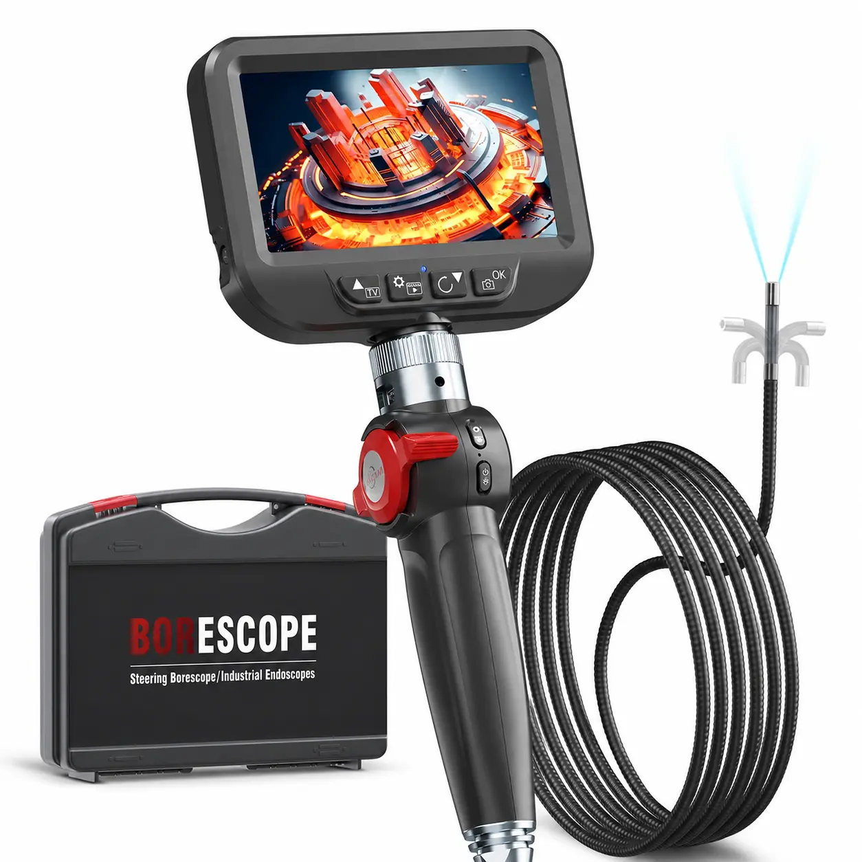 2 Way Articulating Video Borescope-SK Series Automotive Inspection Camera